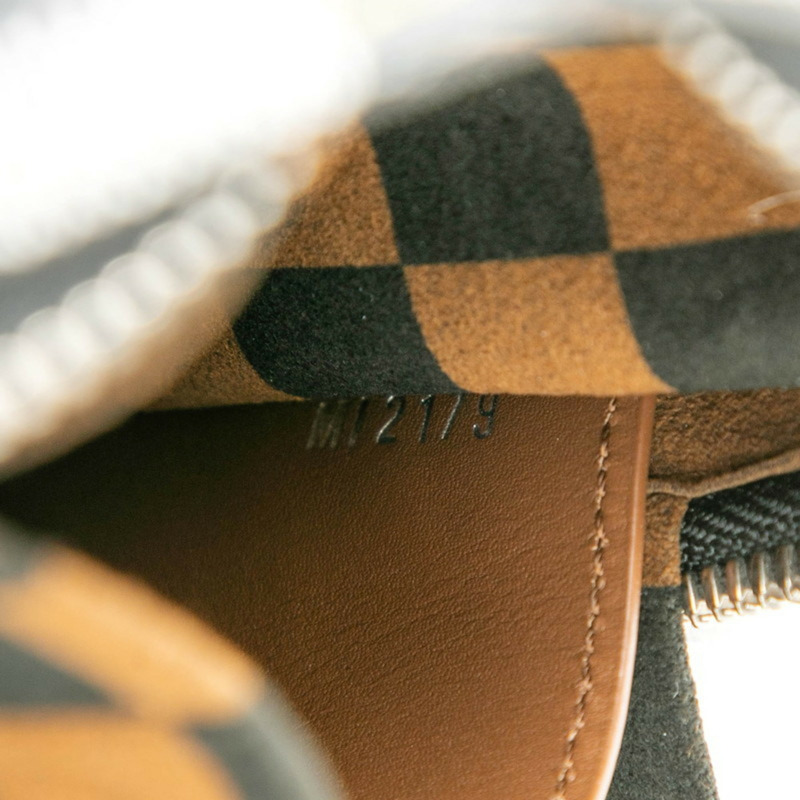 路易威登 Damier Valisette 直式手提包/單肩包 2WAY N60273 灰色/棕色皮革 女士 LOUIS VUITTON-5