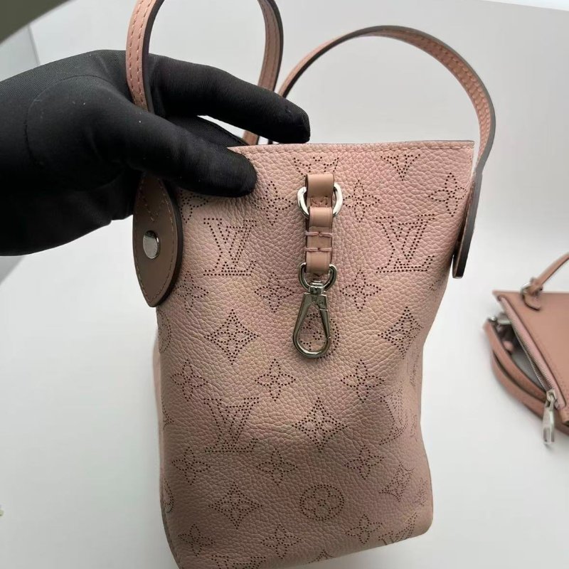 LV月光女神 藕粉色月光女神 全皮款高價款hina托特 98新配件塵袋-2