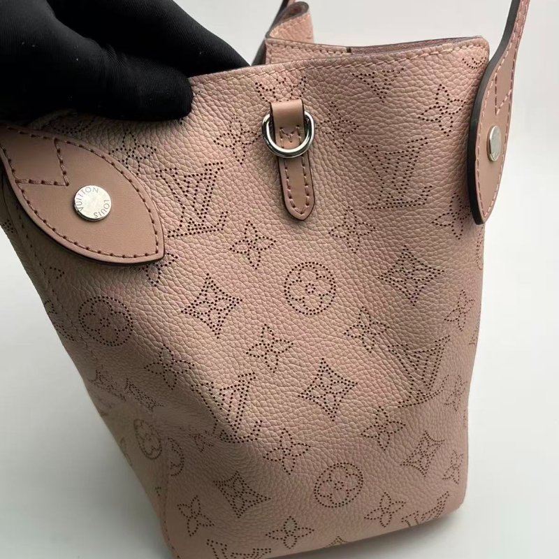 LV月光女神 藕粉色月光女神 全皮款高價款hina托特 98新配件塵袋-3