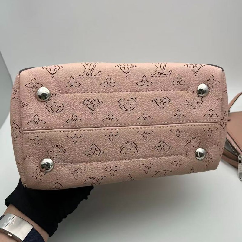 LV月光女神 藕粉色月光女神 全皮款高價款hina托特 98新配件塵袋-4