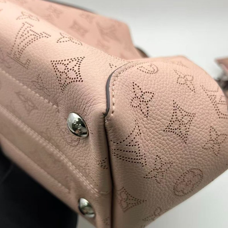 LV月光女神 藕粉色月光女神 全皮款高價款hina托特 98新配件塵袋-7