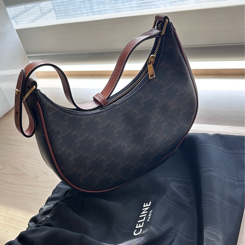 AVA標誌印花及牛皮革手袋-0