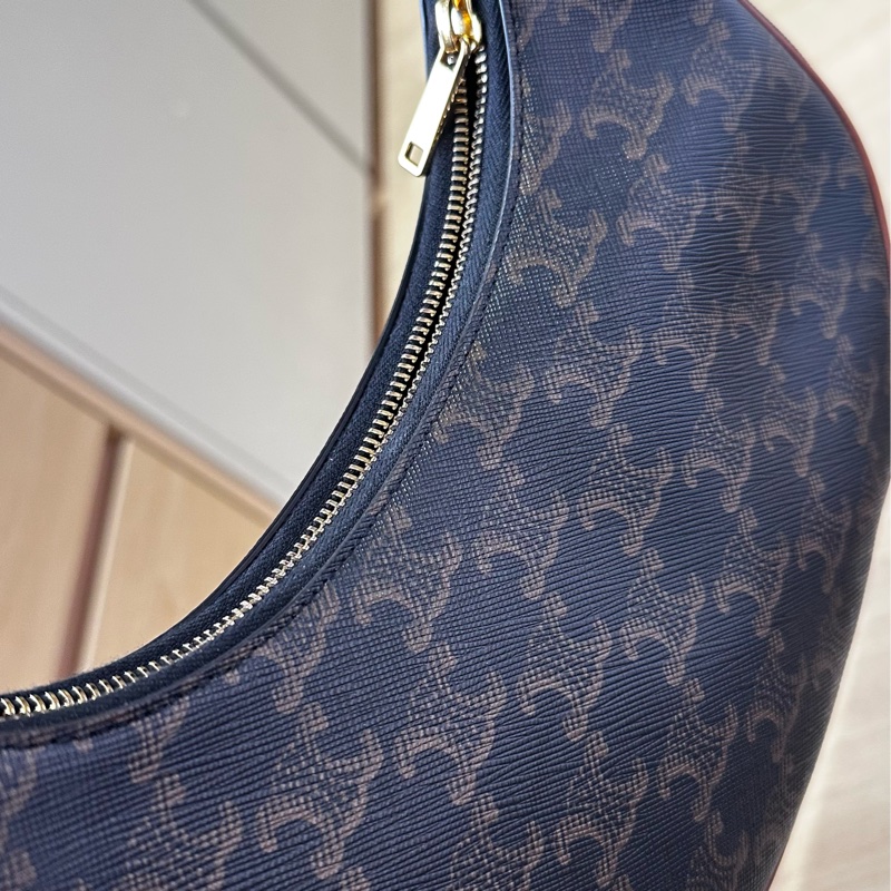 AVA標誌印花及牛皮革手袋-4