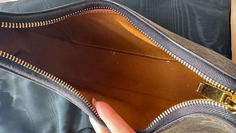 AVA標誌印花及牛皮革手袋-13