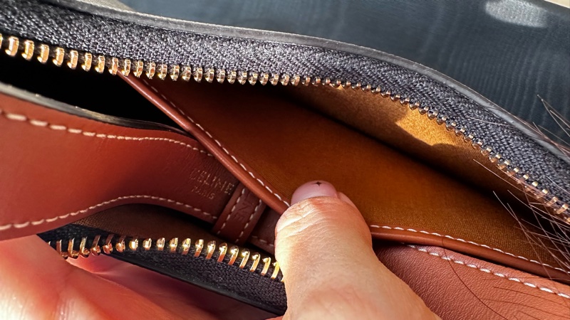 AVA標誌印花及牛皮革手袋-14