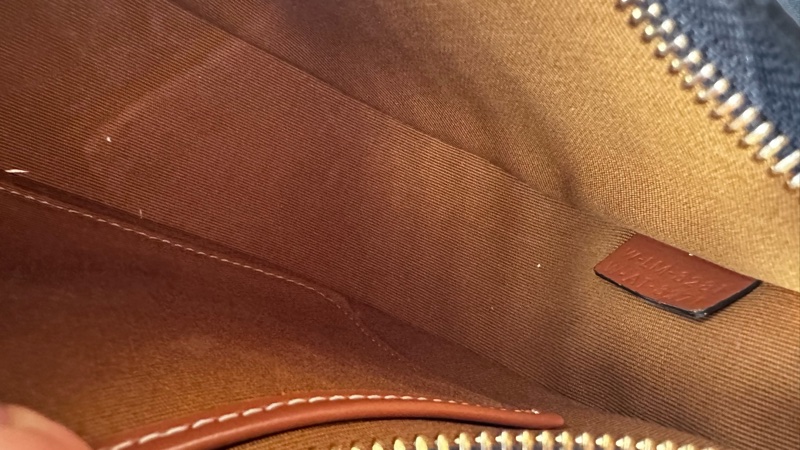 AVA標誌印花及牛皮革手袋-15