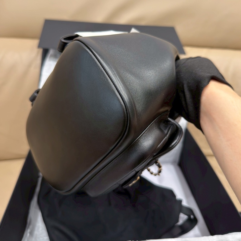 CHANEL香奈兒Duma系列雙肩包小號芯片款24年🎏全新全配專櫃斷貨-16