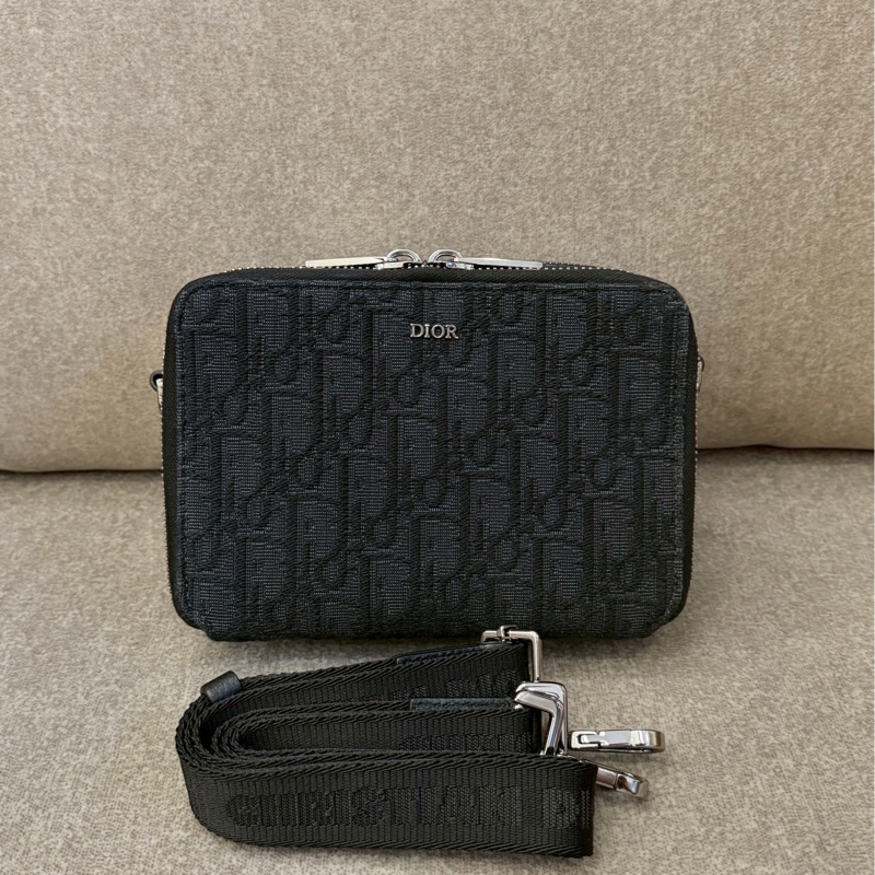 DIOR黑老花相機包-0