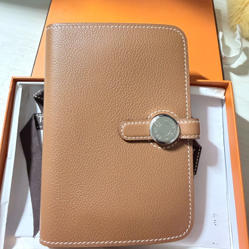 Hermès Dogon 金棕短夾-0