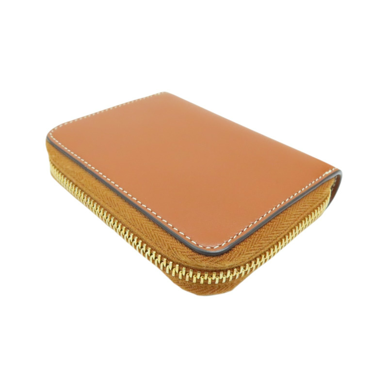 棕色 牛皮 卡片 拉鍊零錢包【CELINE 賽琳】-3