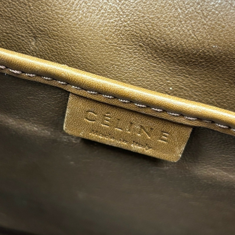 白色 棕色 牛皮 Nano Luggage 兩用包【CELINE 賽琳】 189243-5