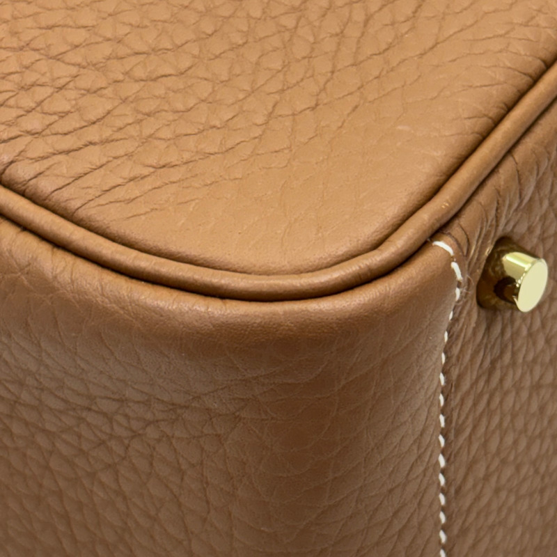 金棕色 Clemence牛皮 Mini Lindy 肩背包 K刻 金釦【HERMES 愛馬仕】 H079086CC-9