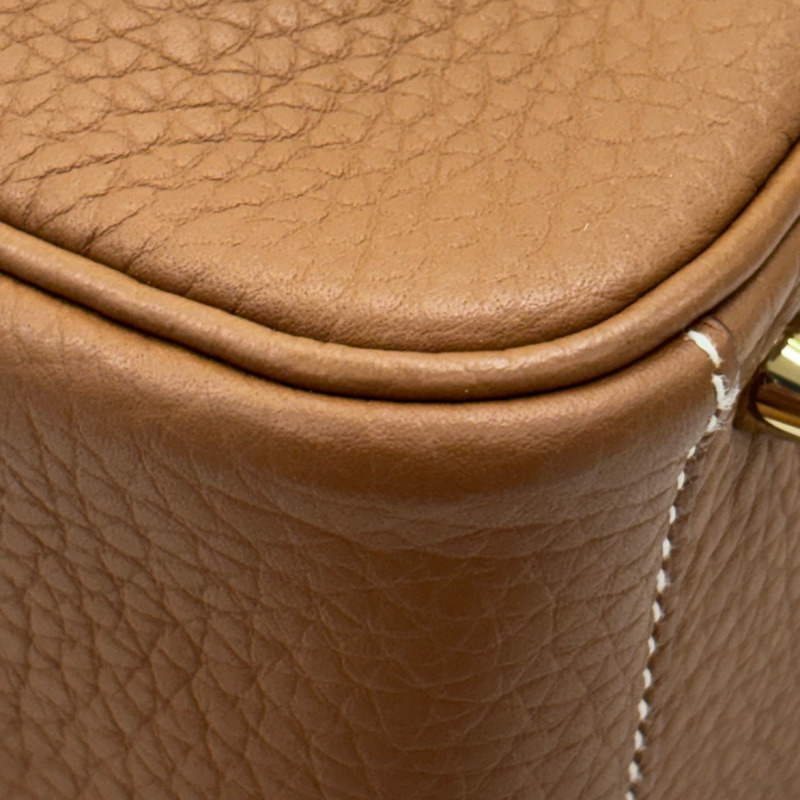 金棕色 Clemence牛皮 Mini Lindy 肩背包 K刻 金釦【HERMES 愛馬仕】 H079086CC-11