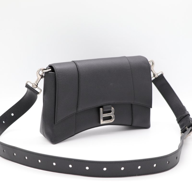 Balenciaga 巴黎世家 DOWNTOWN 粒面小牛皮 斜背包-3