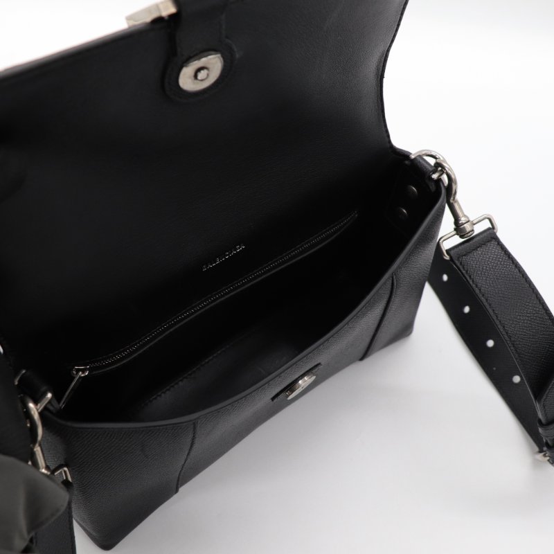 Balenciaga 巴黎世家 DOWNTOWN 粒面小牛皮 斜背包-14