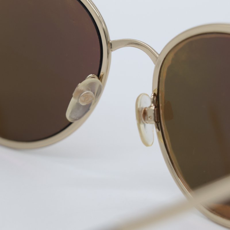 Chanel 香奈兒 金色 反光 墨鏡 太陽鏡-7