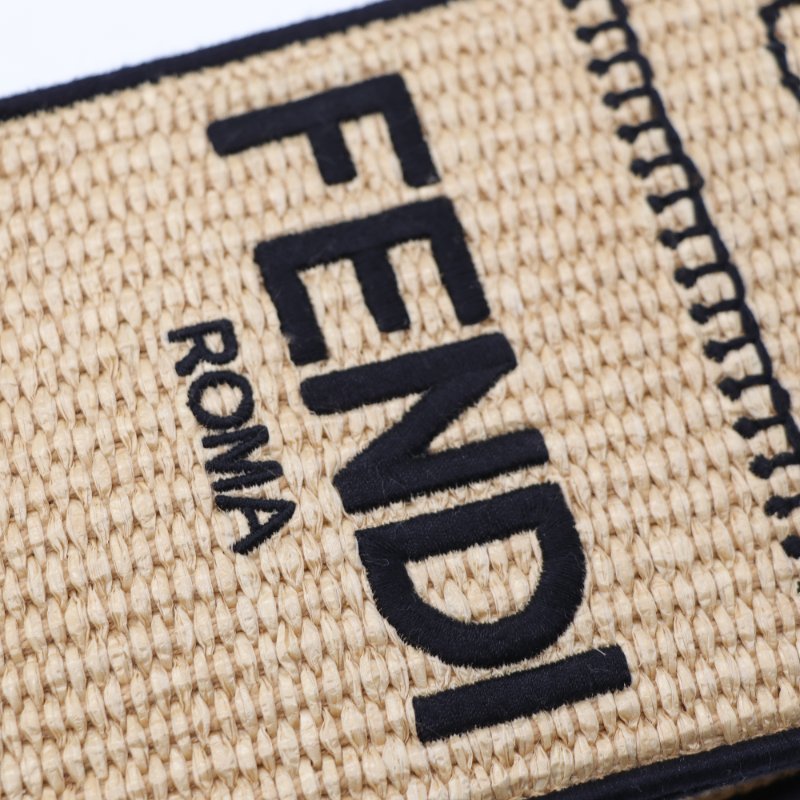 Fendi 芬迪 棋譜 tote mini 拉菲草 手提包 斜挎包-7