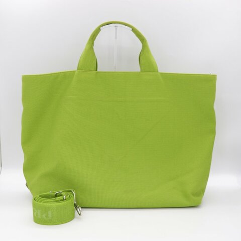 Prada 普拉達 青綠色 帆布 托特包 大容量 單肩包