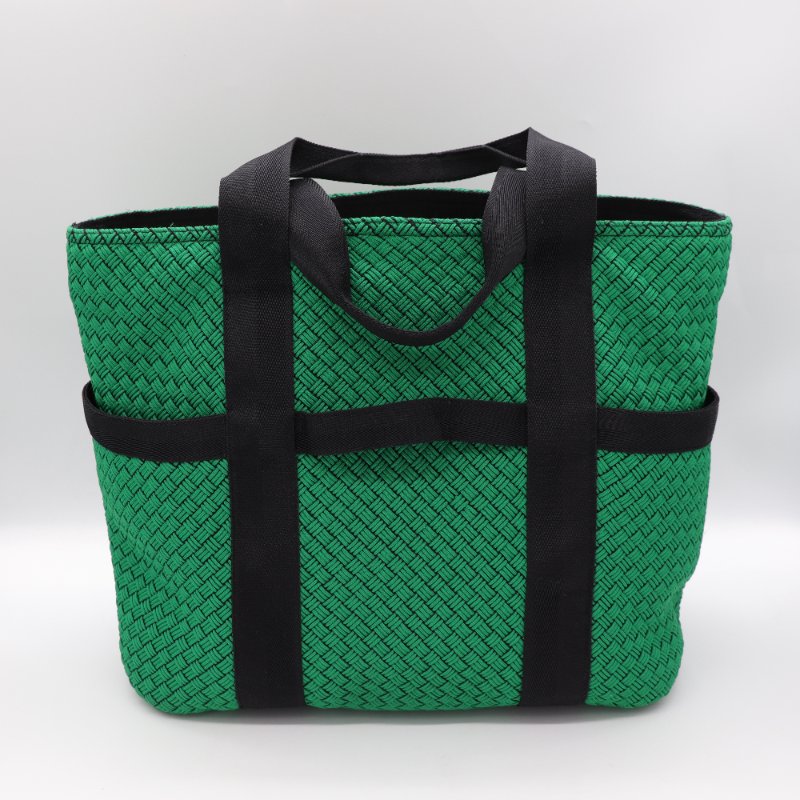 Bottega Veneta 寶緹嘉 綠色織物 編織 單肩包 托特包-3