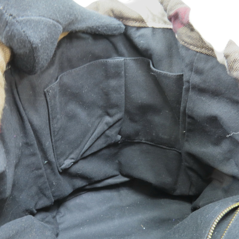 棕色 格紋 帆布 Mega Check Drifton 後背包【BURBERRY 巴寶莉】 3955398-5