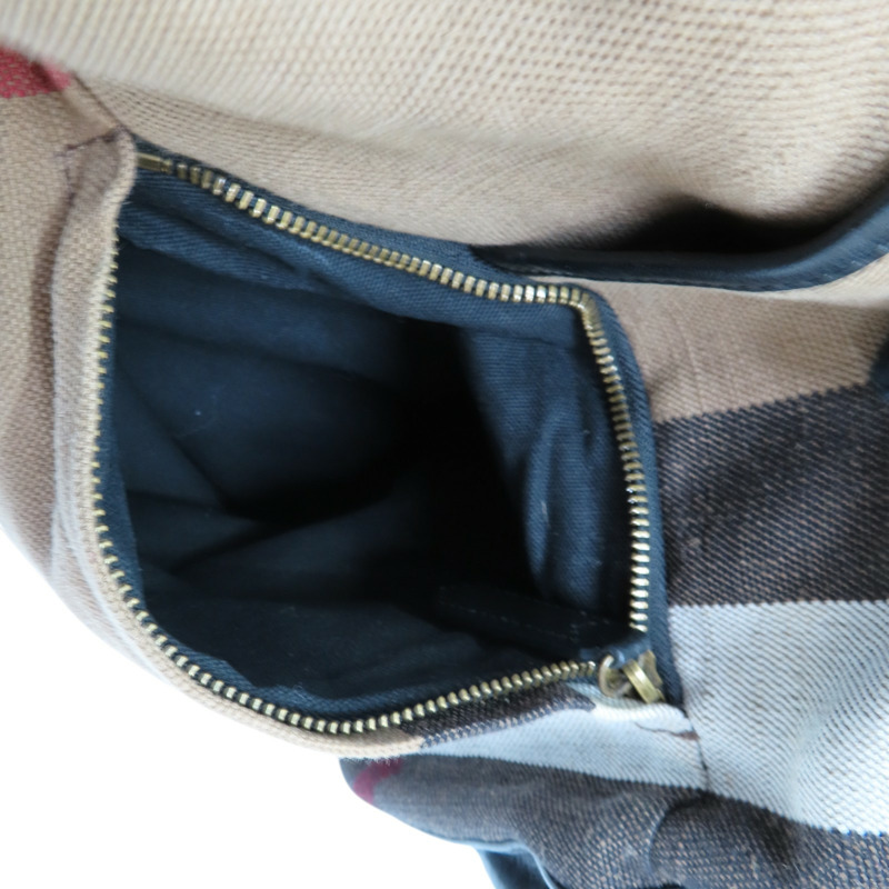 棕色 格紋 帆布 Mega Check Drifton 後背包【BURBERRY 巴寶莉】 3955398-8