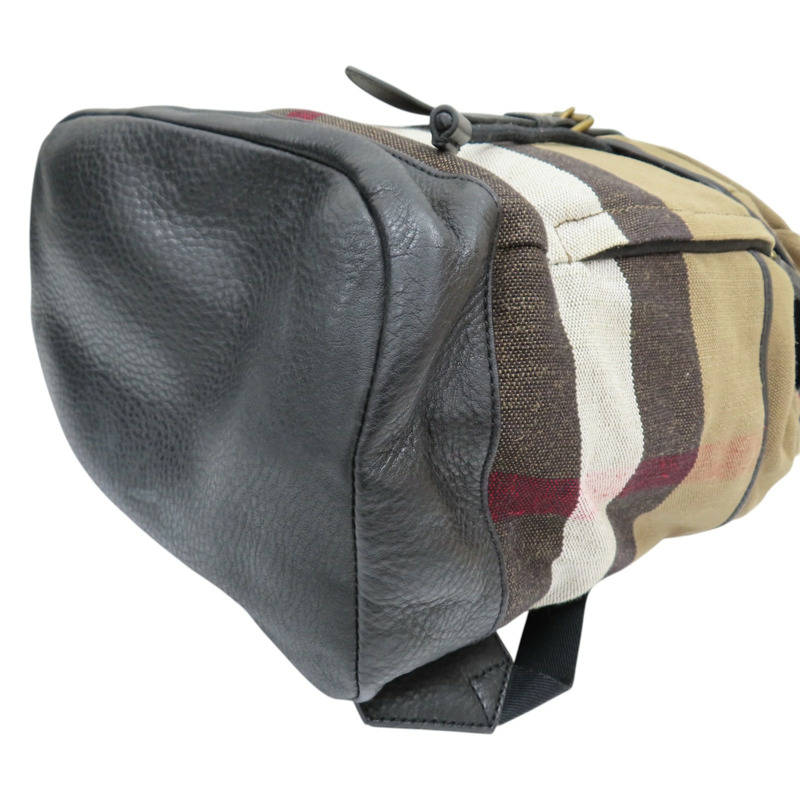 棕色 格紋 帆布 Mega Check Drifton 後背包【BURBERRY 巴寶莉】 3955398-13