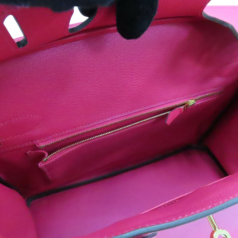 極致粉 Epsom牛皮 Birkin 30 柏金包 手提包 D刻 金釦【HERMES 愛馬仕】-4