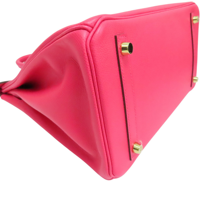 極致粉 Epsom牛皮 Birkin 30 柏金包 手提包 D刻 金釦【HERMES 愛馬仕】-11