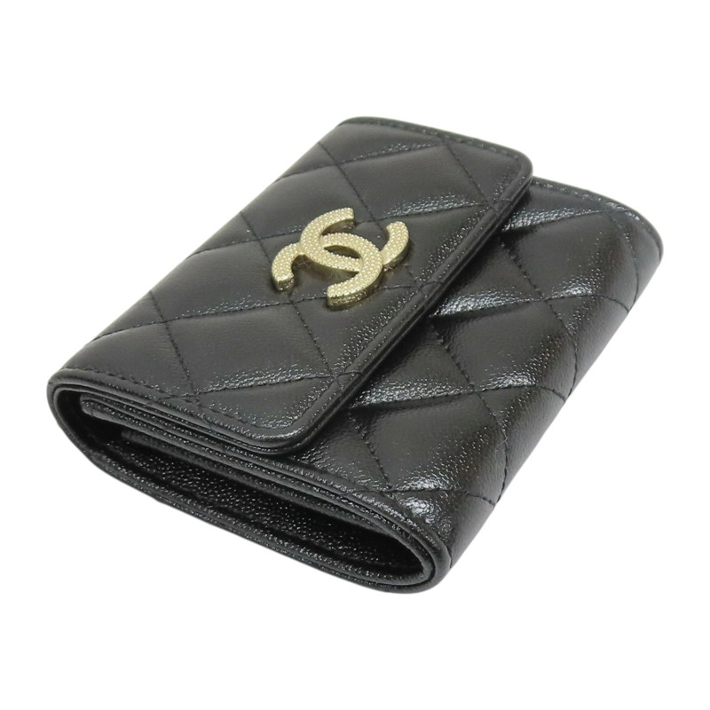 黑色 荔枝紋 牛皮 零錢包【CHANEL 香奈兒】 AP4319-2