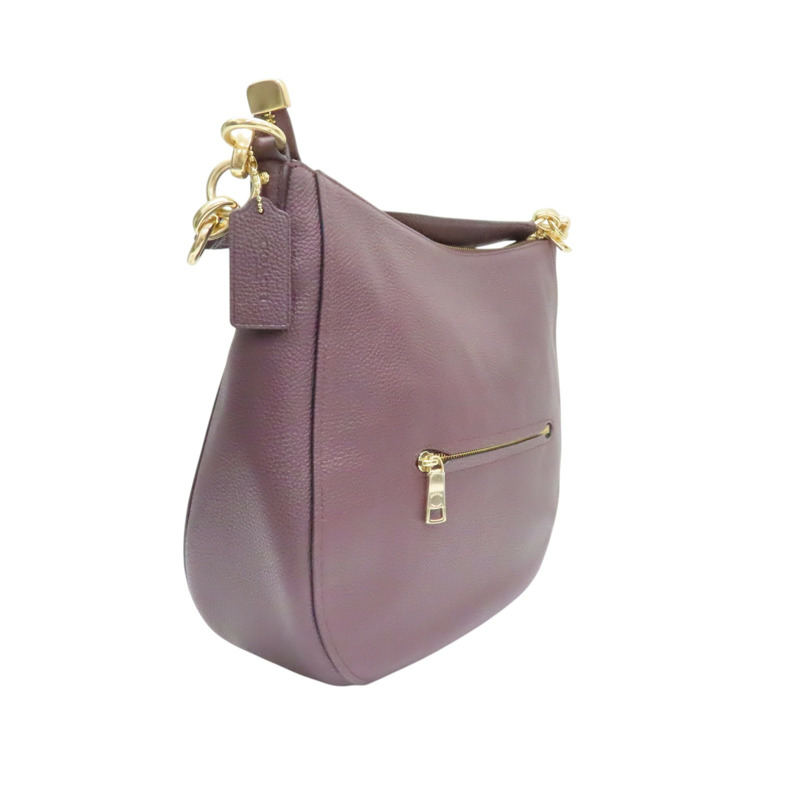 酒紅色 牛皮 Chelsea Hobo 32 肩背包【COACH 寇馳】 58036-1