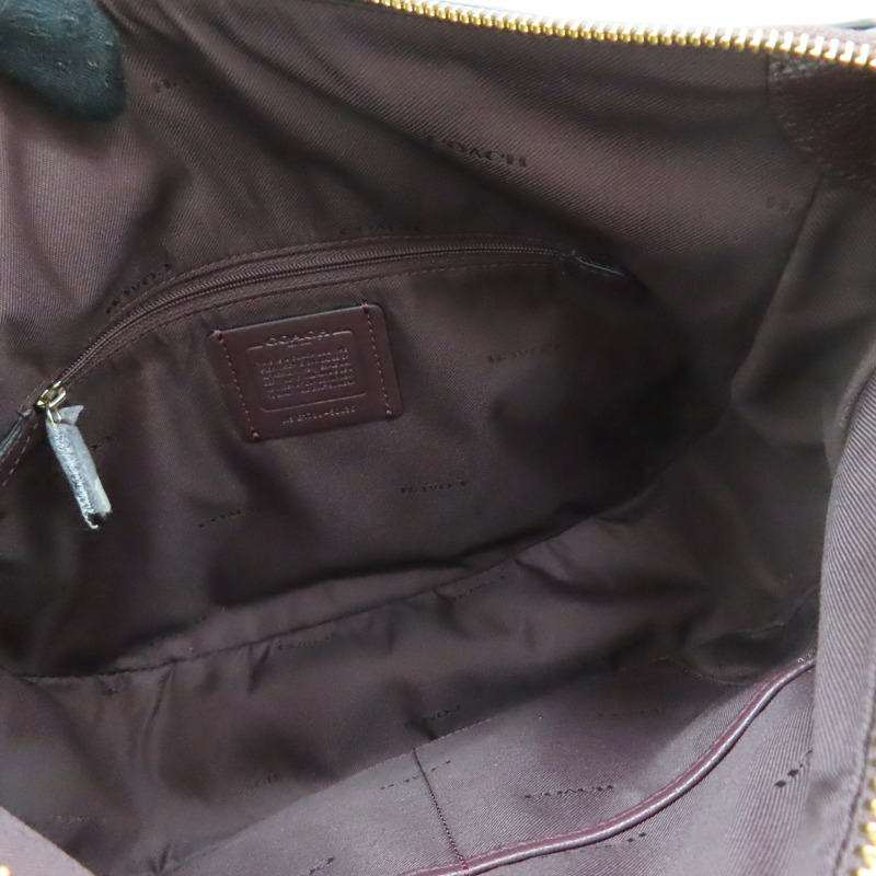 酒紅色 牛皮 Chelsea Hobo 32 肩背包【COACH 寇馳】 58036-2