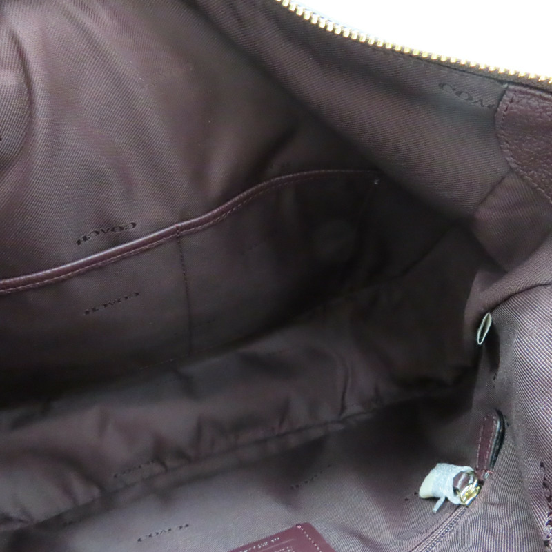 酒紅色 牛皮 Chelsea Hobo 32 肩背包【COACH 寇馳】 58036-3