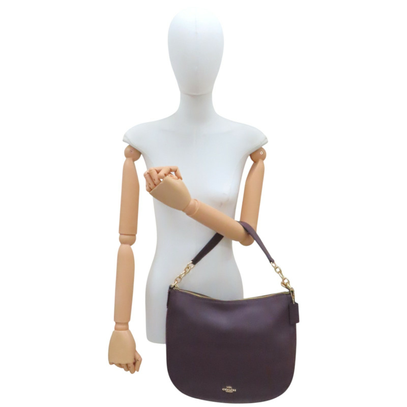 酒紅色 牛皮 Chelsea Hobo 32 肩背包【COACH 寇馳】 58036-8