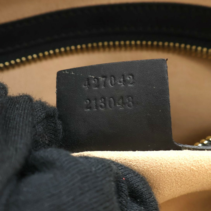 烏木色 PVC塗層帆布 GG Supreme 蜜蜂印花 後背包 427042【GUCCI 古馳】 427042-6