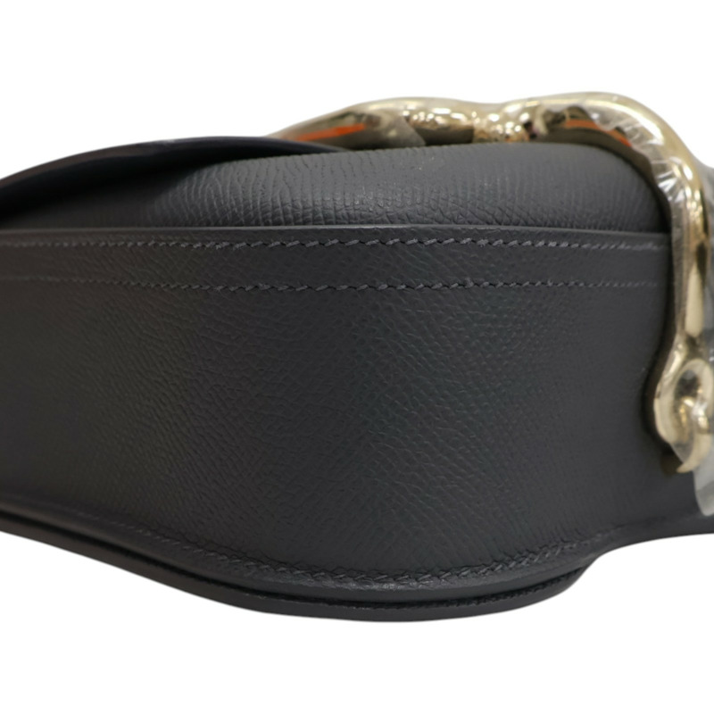 石板灰 EPSOM牛皮 Della Cavalleria mini 肩背包 H085367CP85 K刻【HERMES 愛馬仕】 H085367CP85-8