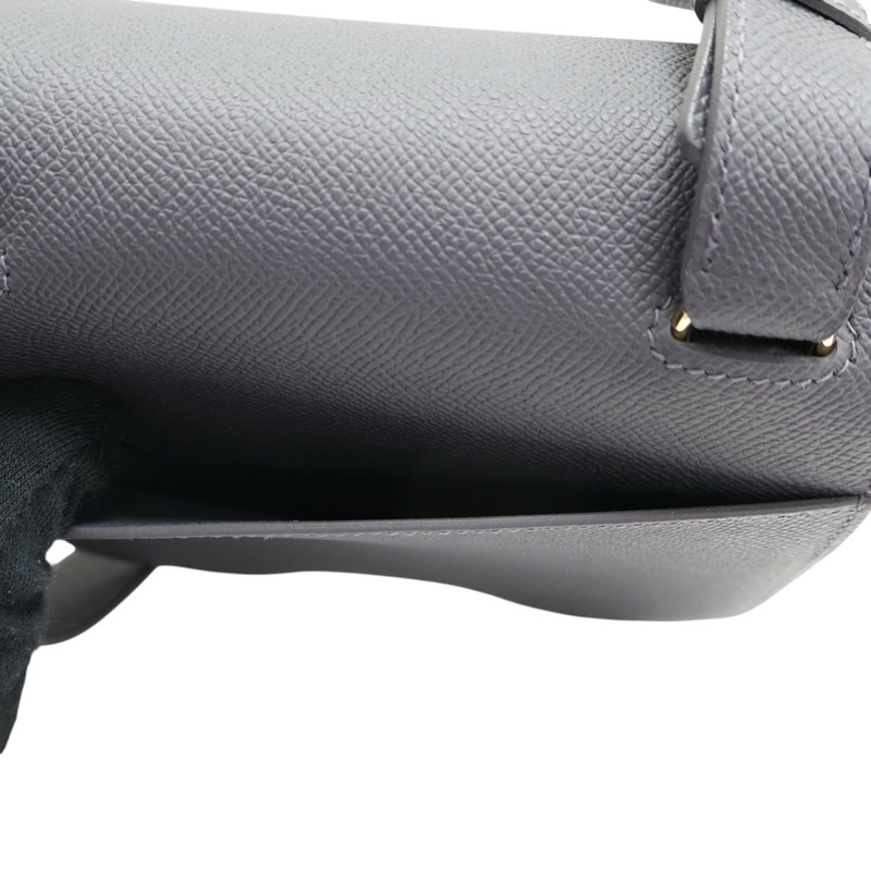 石板灰 EPSOM牛皮 Della Cavalleria mini 肩背包 H085367CP85 K刻【HERMES 愛馬仕】 H085367CP85-11