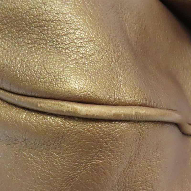 金屬棕色 牛皮 Mia 肩背包【FENDI 芬迪】 8BR614-HJM-10