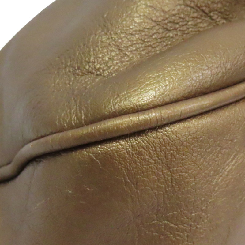 金屬棕色 牛皮 Mia 肩背包【FENDI 芬迪】 8BR614-HJM-11