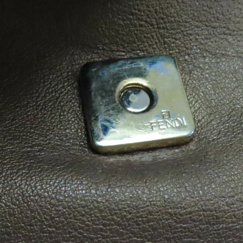 金屬棕色 牛皮 Mia 肩背包【FENDI 芬迪】 8BR614-HJM-14