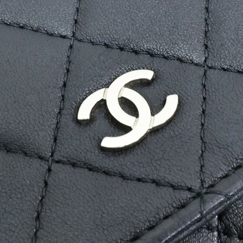 黑色羊皮 WOC 鍊帶 肩背包 A33814【CHANEL 香奈兒】 A33814-10