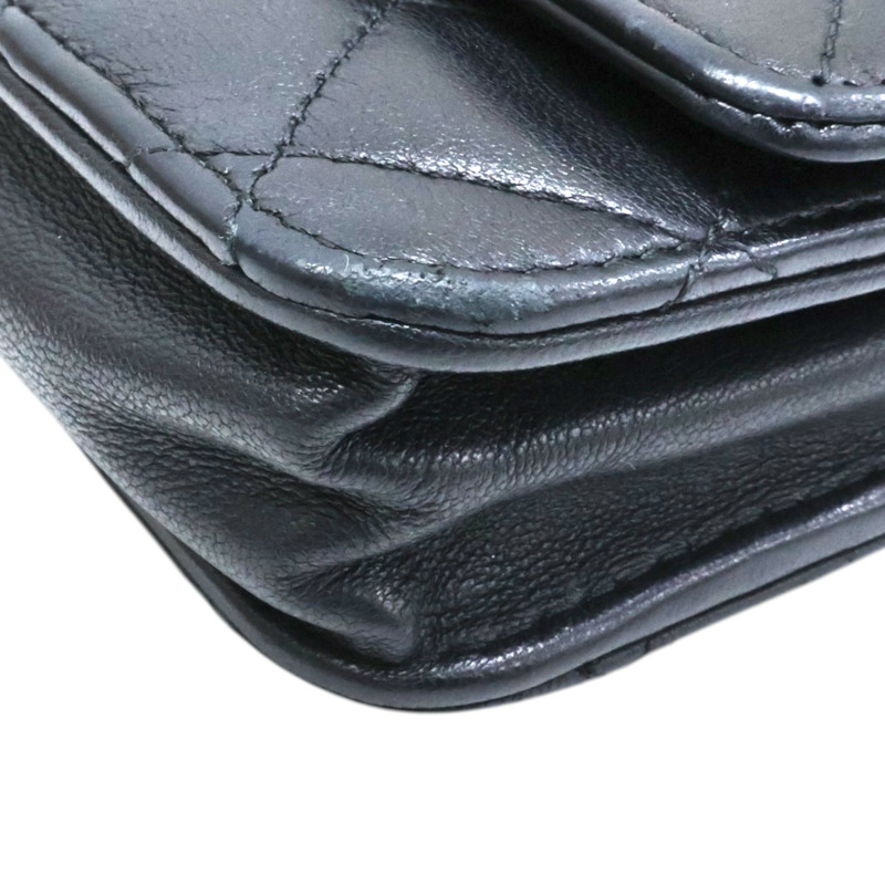 黑色羊皮 WOC 鍊帶 肩背包 A33814【CHANEL 香奈兒】 A33814-16