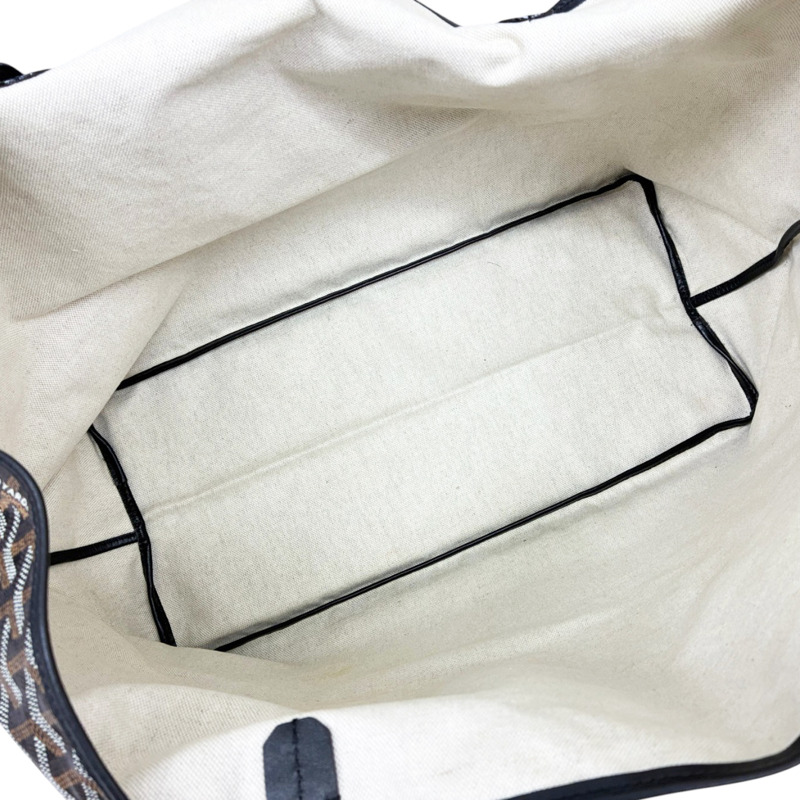 黑色 塗層帆布 Saint Louis GM 托特包 (手把黏膩感)【GOYARD 高雅德】 STLOUIGMLTY50CL50P-2