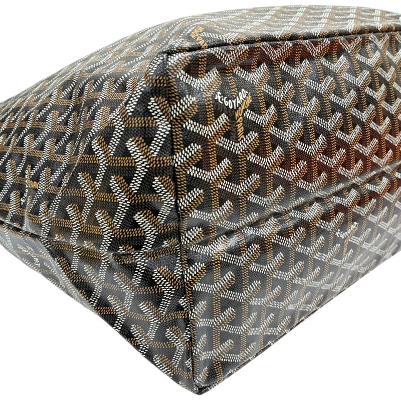 黑色 塗層帆布 Saint Louis GM 托特包 (手把黏膩感)【GOYARD 高雅德】 STLOUIGMLTY50CL50P-4