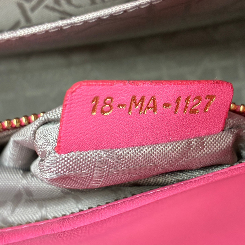 粉色 羊皮 Lady Dior My ABCDior Small 兩用包 (缺LOGO掛飾)【Dior 迪奧】 M0538ONGE-4