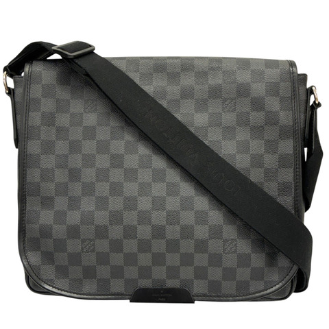 黑灰色 棋盤格 Daniel MM 郵差包 肩背包【LOUIS VUITTON LV 路易威登】 N58029