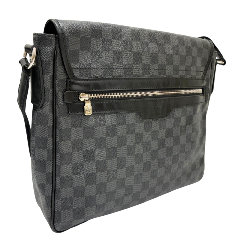 黑灰色 棋盤格 Daniel MM 郵差包 肩背包【LOUIS VUITTON LV 路易威登】 N58029-1