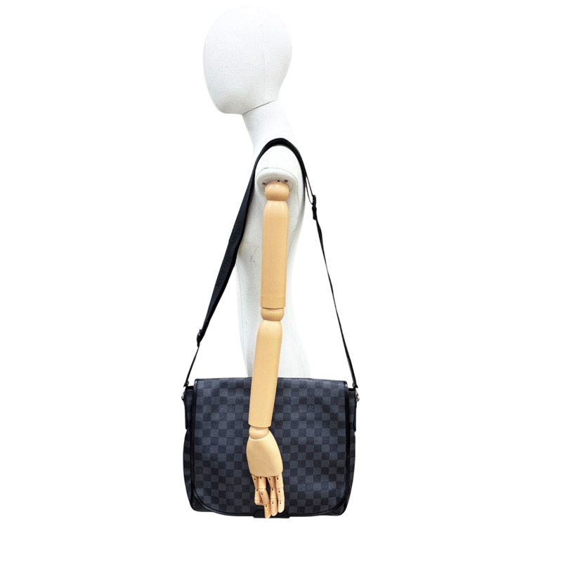 黑灰色 棋盤格 Daniel MM 郵差包 肩背包【LOUIS VUITTON LV 路易威登】 N58029-9