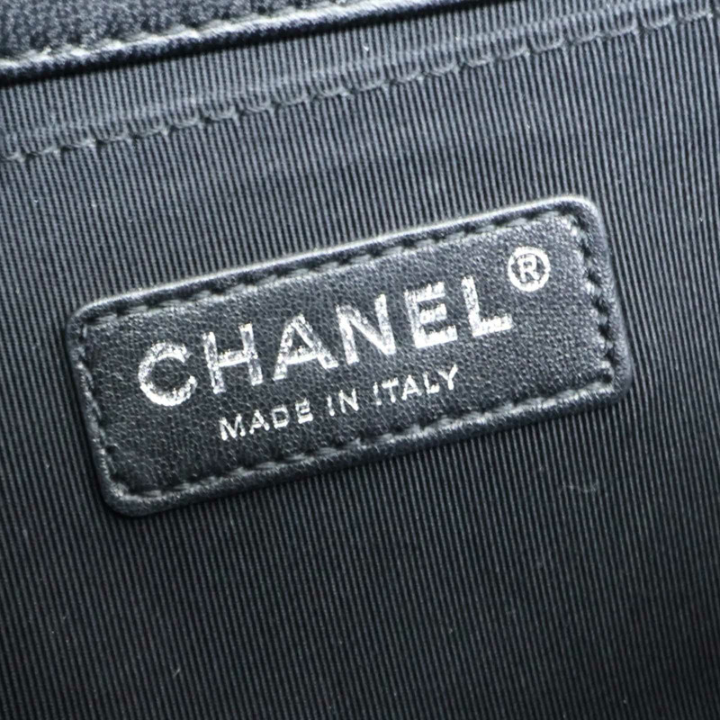 黑色羊皮 BOY 25 肩背包 A67086 無卡【CHANEL 香奈兒】 A67086-3