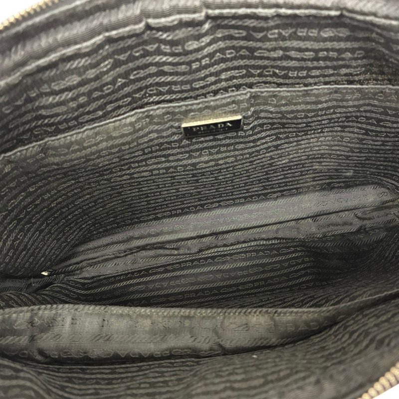 黑色 牛皮 公事包 手提包 (缺背帶)【PRADA 普拉達】 VA0891-2