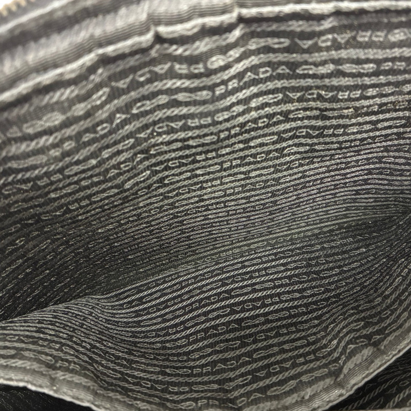 黑色 牛皮 公事包 手提包 (缺背帶)【PRADA 普拉達】 VA0891-3